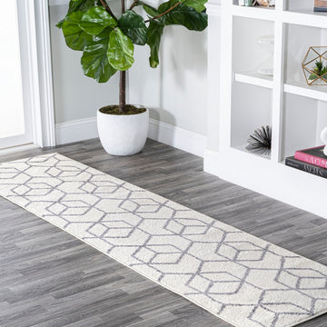 Tumbling Blocks Modern Geometric Area Rug 2